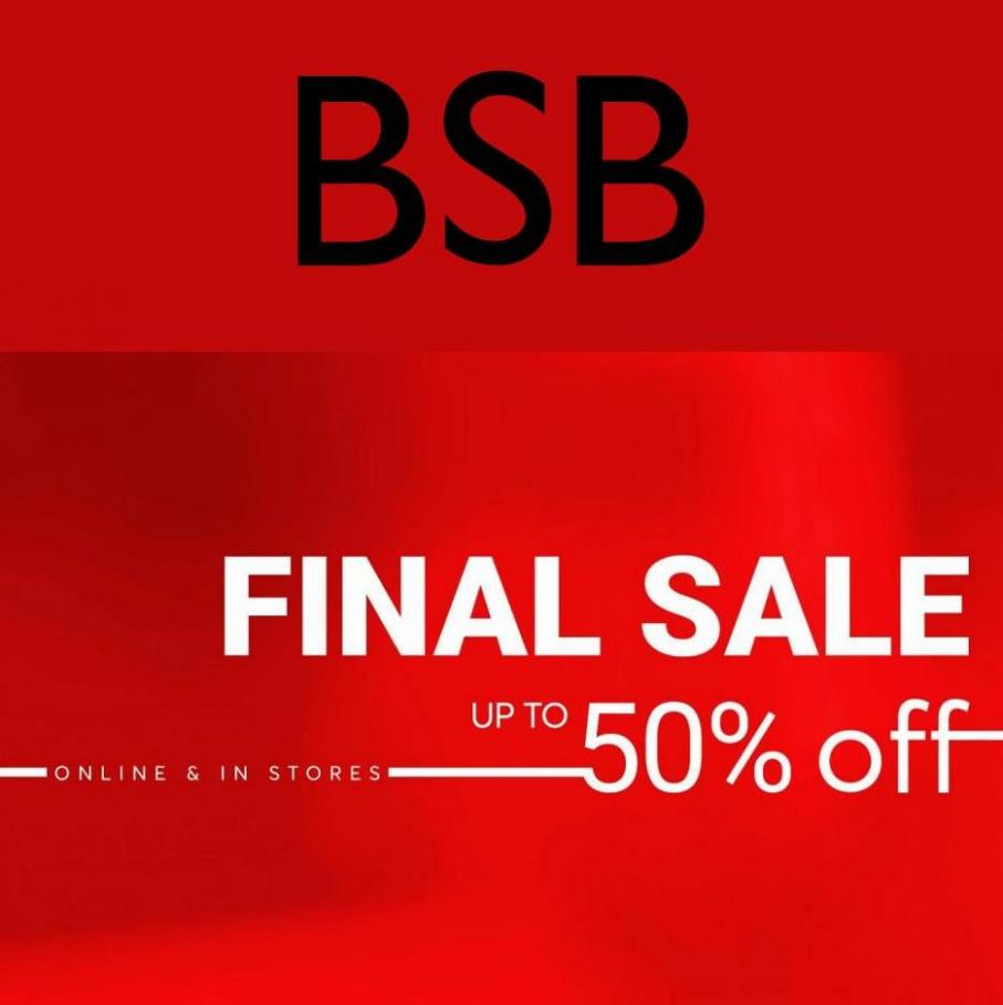 BSB Final Sale up to 50% Off. BSB (2023-09-03-2023-09-03)